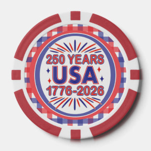 Jetons De Poker 250 ans USA   Semiquinentenaire 1776-2026