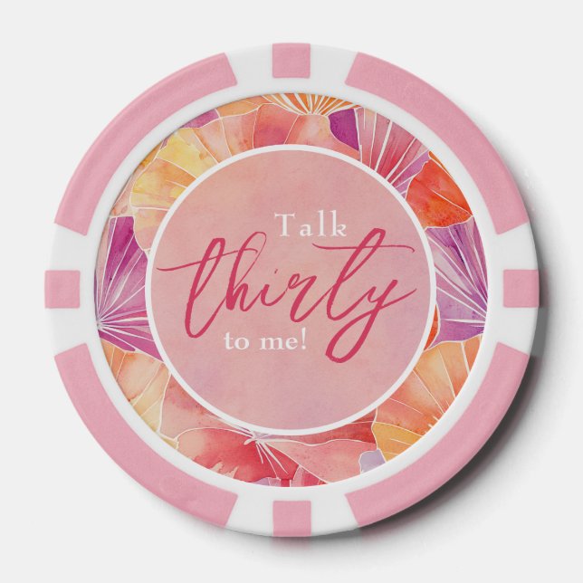 Jetons De Poker 30e anniversaire parler trente à moi (Recto)