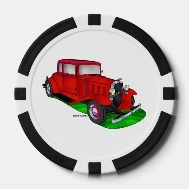 Jetons De Poker 32 Coupe Chevrolet (Recto)