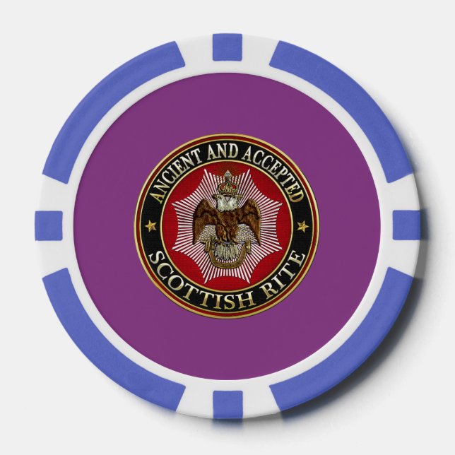 Jetons De Poker [400] Aigle à deux têtes de Rite écossais (Recto)