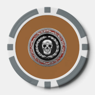 Jetons De Poker [400] Crâne d'argent