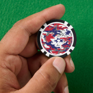 Jetons De Poker 4 juillet, Jour de l'Indépendance, Gris Camouflage