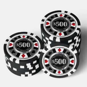 Jetons De Poker 500 $ Casino Poker Chip - Las Vegas - Rouge