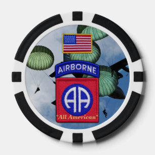 Jetons De Poker 82e régiment aéroporté du fort américain