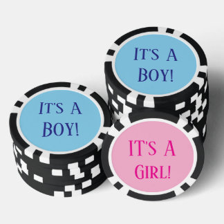 Jetons De Poker Activité de fête de révélation de genre