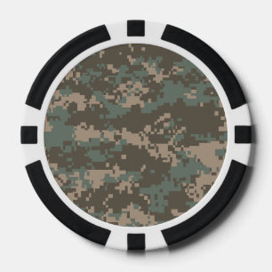 Jetons De Poker ACU Camoflage d'armée