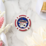 Jetons De Poker Affiche de bienvenue Las Vegas<br><div class="desc">* L'Affiche de bienvenue fabuleuse avec les cartes à jouer - un vrai plaisir pour les joueurs ! * Nice comme cadeau de départ, cadeaux de réception de mariage ou cadeau de Mariage personnalisé Las Vegas pour votre équipe de mariages. * Les puces de poker ont neuf options de couleur....</div>
