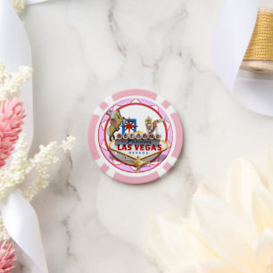 Jetons De Poker Affiche de bienvenue Las Vegas