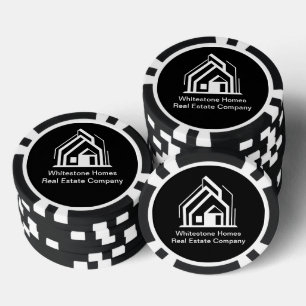 Jetons De Poker Agence Immobilière Black Realtor Personnalisé