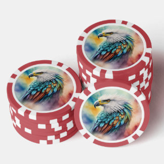 Jetons De Poker Aigle coloré