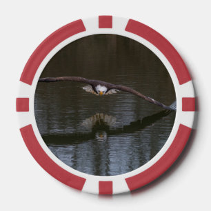 Jetons De Poker Aigle de Bald en vol