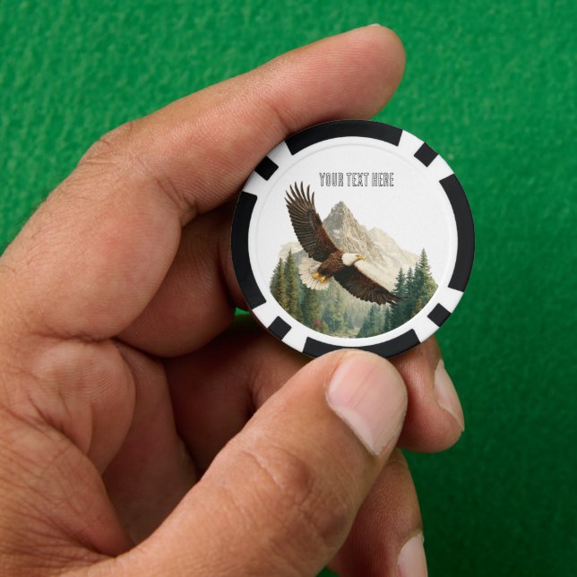 Jetons De Poker Aigle en vol  (main)