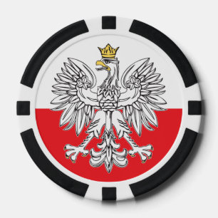 Jetons De Poker Aigle Polonais Avec Chips De Poker Gold Crown