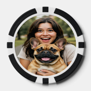 Jetons De Poker Ajouter une photo de Bouledogue Français Personnal
