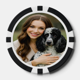 Jetons De Poker Ajouter une photo de Poddle Personnaliser Personna