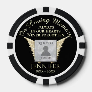 Jetons De Poker Ajouter une photo personnalisée Mémorial