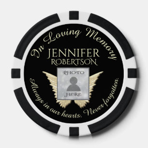 Jetons De Poker Ajouter une photo personnalisée Mémorial