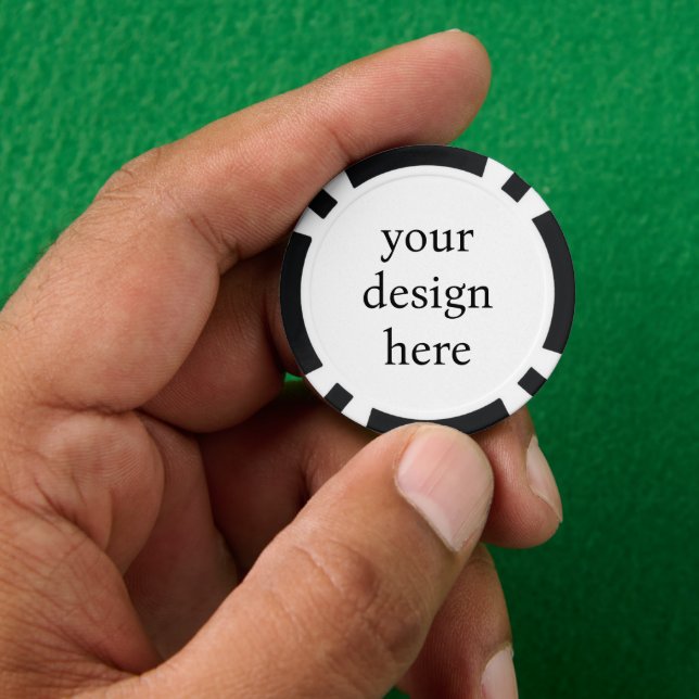 Jetons De Poker ajouter votre conception (main)