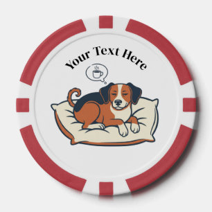 Jetons De Poker Alimenté par le café et les rêves de chien