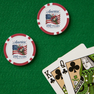 Jetons De Poker Amérique 250 Ans de Liberté 1776 2026