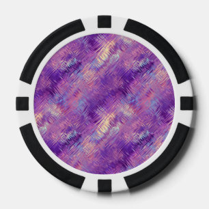 Jetons De Poker Améthyste Purple Crystal Gel Texture