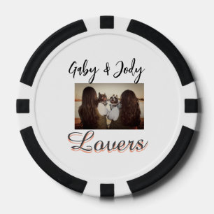 Jetons De Poker Amis animaux meilleures copines ajoutez nom photo