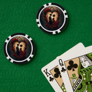 Jetons De Poker Amour Intemporel – Collection de Mariage Victorien