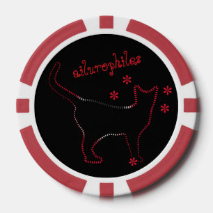Jetons De Poker Amoureux des chats ailurophiles