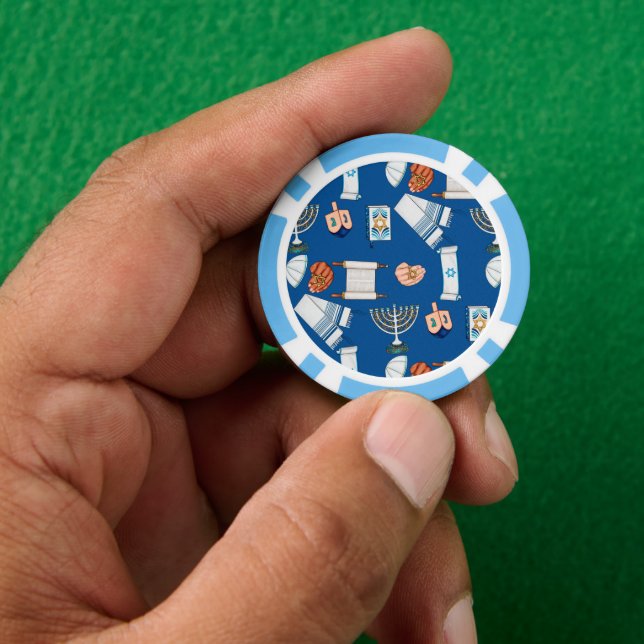 Jetons de poker amusants pour Hanukkah (main)