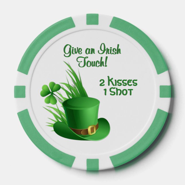 Jetons De Poker Amusements de la Saint-Patrick Jeux ou simplement  (Recto)