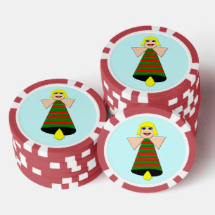 Jetons De Poker Ange de Noël Bell