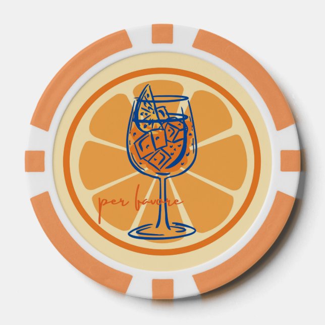 Jetons De Poker Aperol S'il Vous Plaît (Recto)