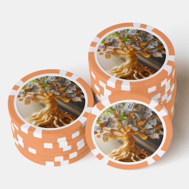 Jetons De Poker Arbre à argent (Empiler)