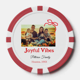 Jetons De Poker Arc rouge joyeuse Vibes ajouter nom de famille pho