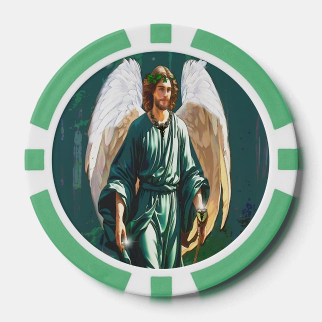 Jetons De Poker Archangel Raphael “Be Near” Healing Prayer Token (Recto)