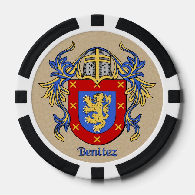 Jetons De Poker Armoiries héraldiques de Benitez (Recto)