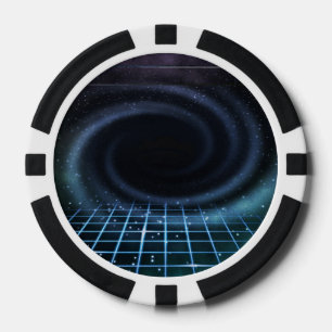 Jetons De Poker Arrière - plan intergalactique de la science