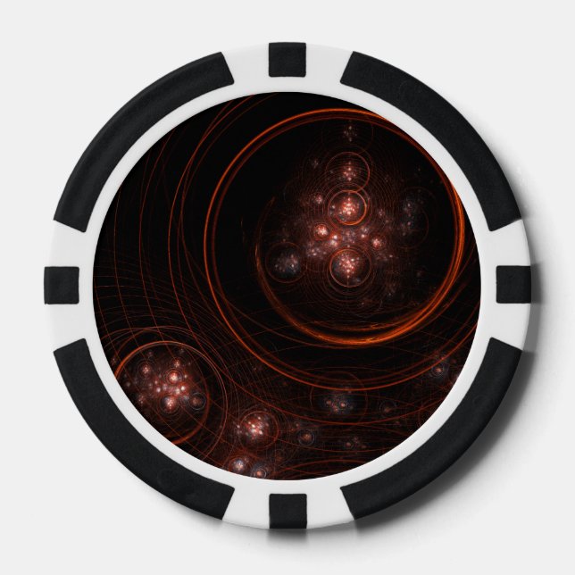 Jetons De Poker Art Abstrait Starlight (Recto)