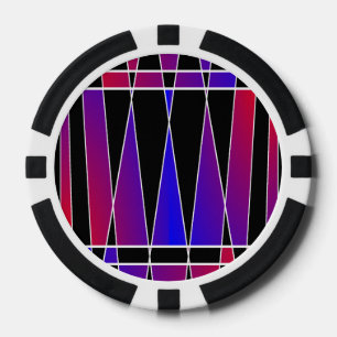 Jetons De Poker Art déco "fracturé" par Kenneth Yoncich