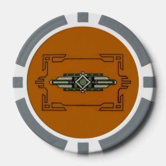 Jetons De Poker Art Déco ~ Jeu de puces de poker
