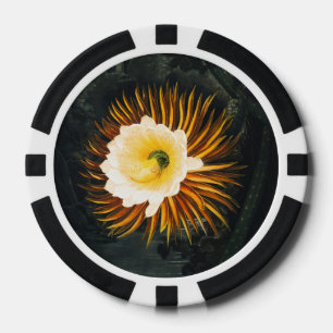 Jetons De Poker Art gothique de Cereus nocturne vintage