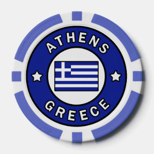 Jetons De Poker Athènes Grèce