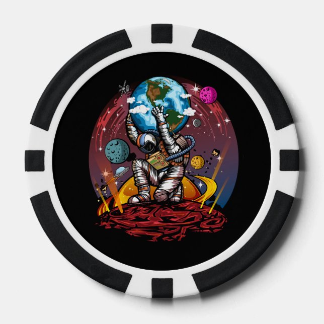 Jetons De Poker Atlas Space Man (Recto)