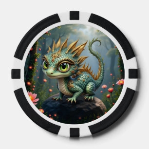 Jetons De Poker Auren – Petit dragon de la forêt émeraude