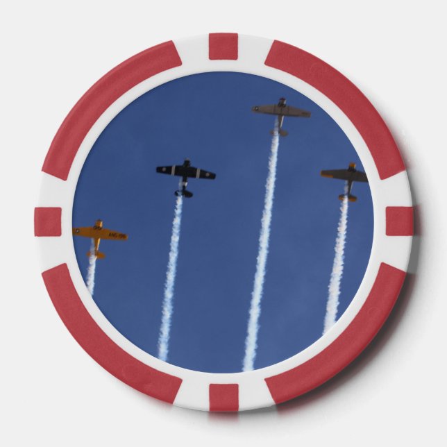 Jetons De Poker Avions de guerre (Recto)