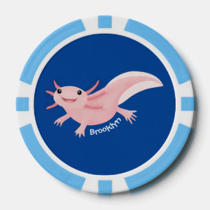 Jetons De Poker axolotl rose pâle