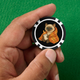Jetons De Poker Baby shower d'automne pour Amoureux de les chats