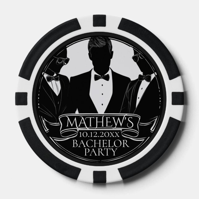 Jetons De Poker Bachelor Party Poker Chip (Recto)