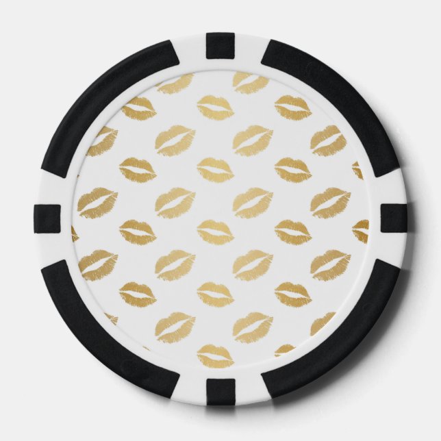 Jetons De Poker Baisers Brillants (Recto)