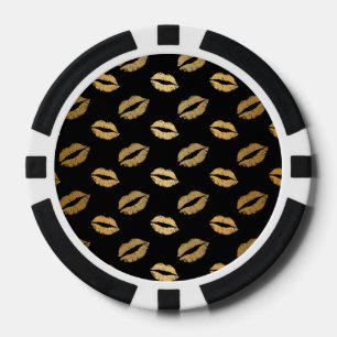 Jetons De Poker Baisers dorés